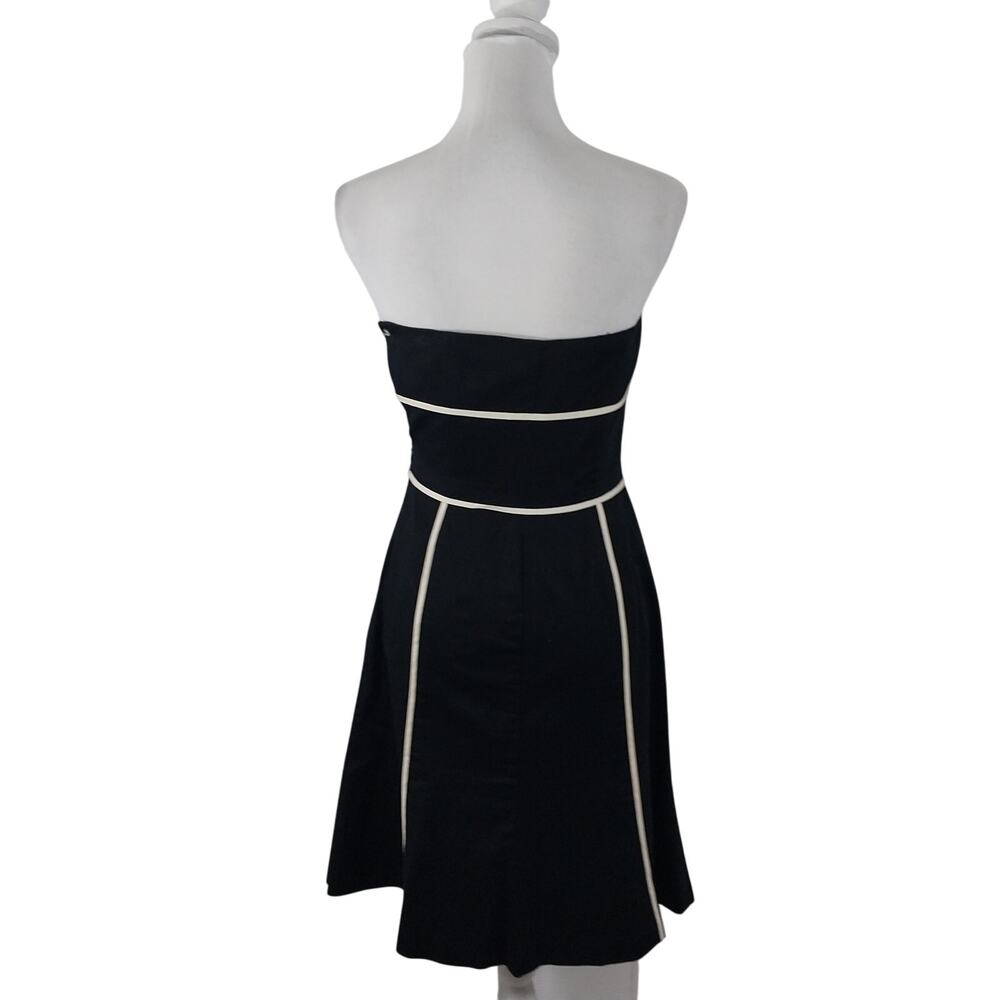 Ann Taylor Black and White Strapless Dress - Picture 5 of 9